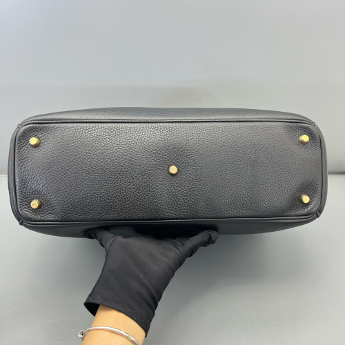 Dior Medium Diorama Grained Calfskin Black