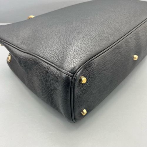 Dior Medium Diorama Grained Calfskin Black