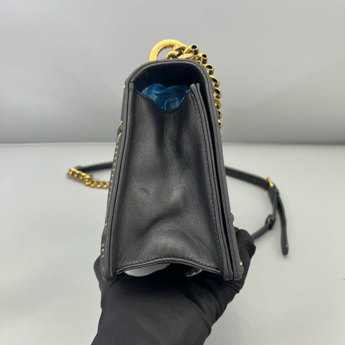 Dior Medium Diorama Grained Calfskin Black