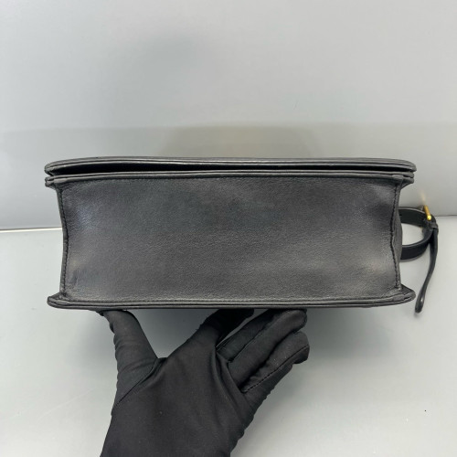 Dior Medium Diorama Grained Calfskin Black