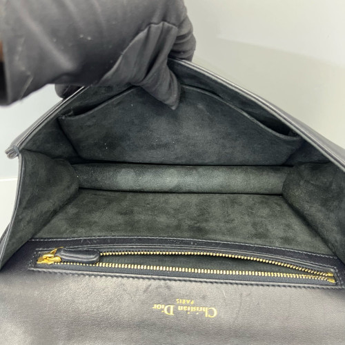 Dior Medium Diorama Grained Calfskin Black