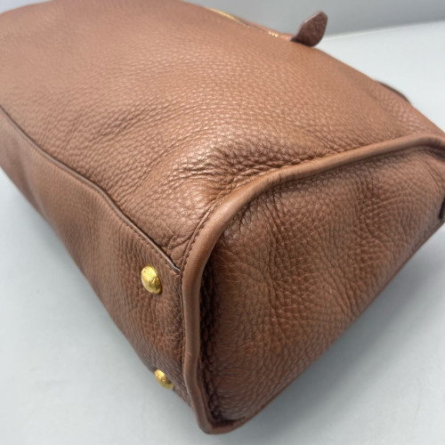 Prada Boston Bag Calfskin Brown
