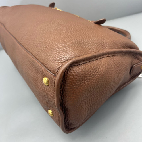 Prada Boston Bag Calfskin Brown