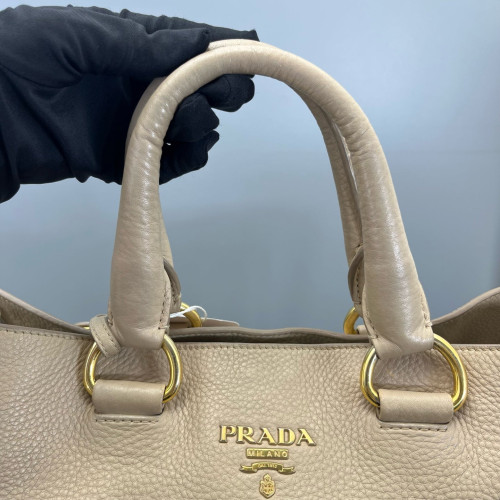 Prada Tote Bag Vitello Daino Natural Tan