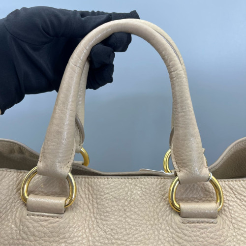 Prada Tote Bag Vitello Daino Natural Tan