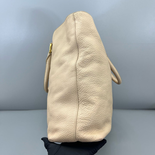 Prada Tote Bag Vitello Daino Natural Tan