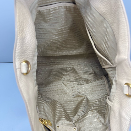 Prada Tote Bag Vitello Daino Natural Tan