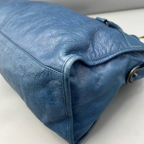 Balenciaga Large City Arena Lambskin Dark Blue