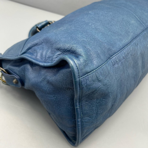 Balenciaga Large City Arena Lambskin Dark Blue