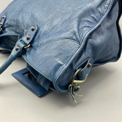 Balenciaga Large City Arena Lambskin Dark Blue