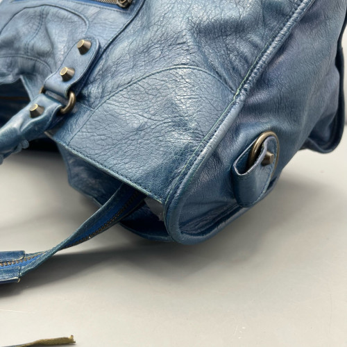 Balenciaga Large City Arena Lambskin Dark Blue
