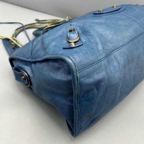 Balenciaga Large City Arena Lambskin Dark Blue