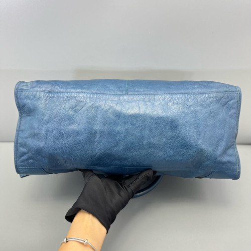 Balenciaga Large City Arena Lambskin Dark Blue
