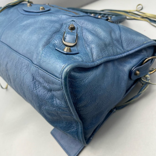 Balenciaga Large City Arena Lambskin Dark Blue
