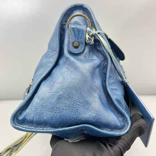 Balenciaga Large City Arena Lambskin Dark Blue
