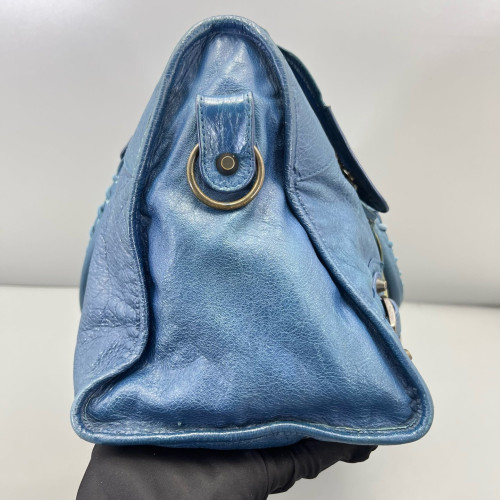 Balenciaga Large City Arena Lambskin Dark Blue