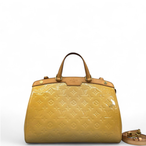 Louis Vuitton Brea MM Vernis Yellow