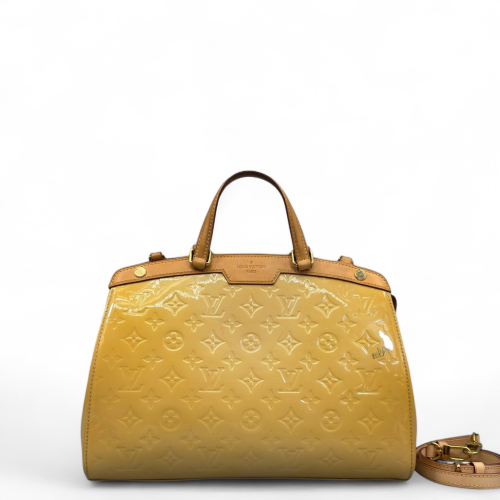 Louis Vuitton Brea MM Vernis Yellow