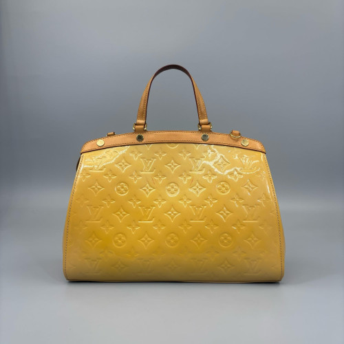 Louis Vuitton Brea MM Vernis Yellow