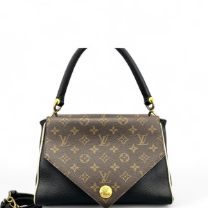 Louis Vuitton Double V Bag Monogram Calfskin Black