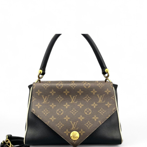 Louis Vuitton Double V Bag Monogram Calfskin Black