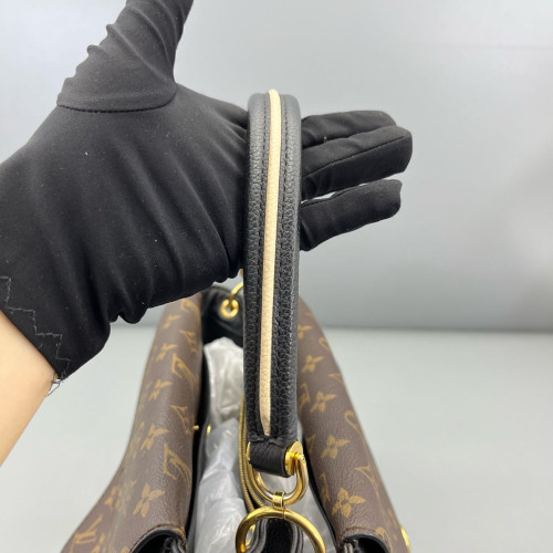 Louis Vuitton Double V Bag Monogram Calfskin Black