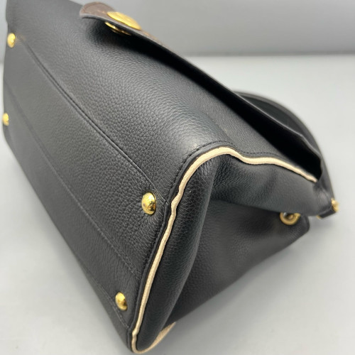 Louis Vuitton Double V Bag Monogram Calfskin Black