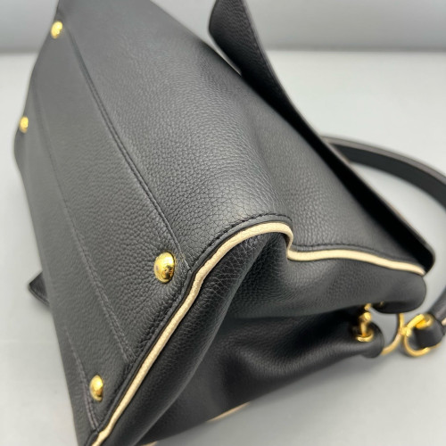 Louis Vuitton Double V Bag Monogram Calfskin Black