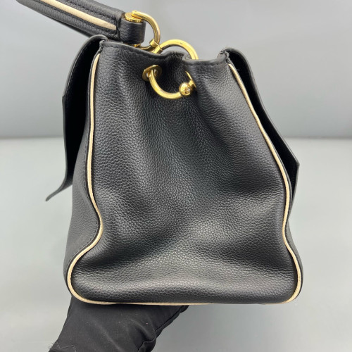 Louis Vuitton Double V Bag Monogram Calfskin Black