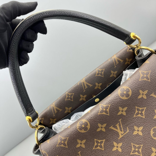 Louis Vuitton Double V Bag Monogram Calfskin Black