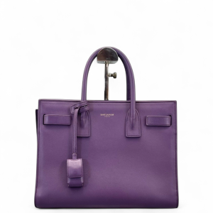 Yves Saint Laurent Baby Sac De Jour Calfskin Purple