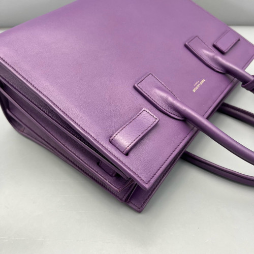 Yves Saint Laurent Baby Sac De Jour Calfskin Purple