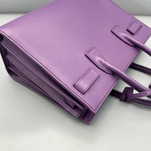 Yves Saint Laurent Baby Sac De Jour Calfskin Purple