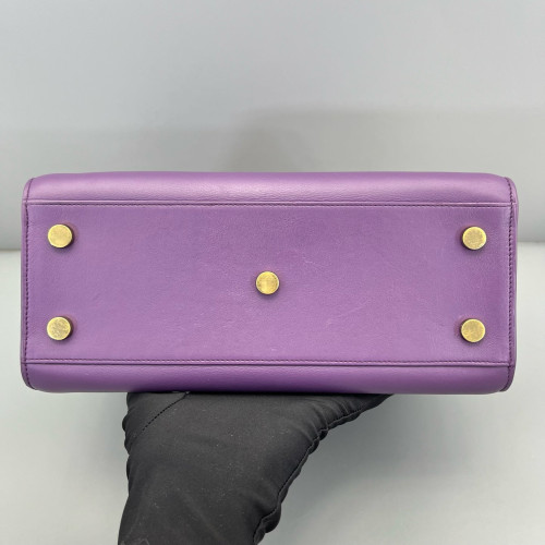 Yves Saint Laurent Baby Sac De Jour Calfskin Purple