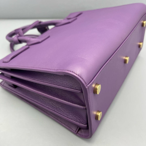 Yves Saint Laurent Baby Sac De Jour Calfskin Purple