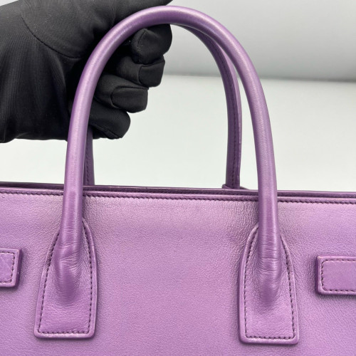 Yves Saint Laurent Baby Sac De Jour Calfskin Purple
