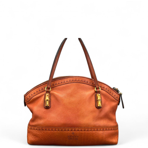 Gucci Bamboo Dome Calfskin Orange