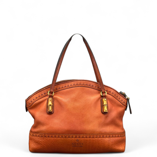 Gucci Bamboo Dome Calfskin Orange