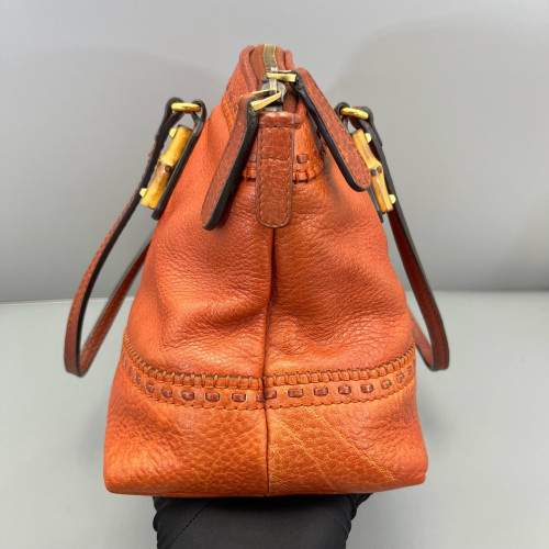 Gucci Bamboo Dome Calfskin Orange