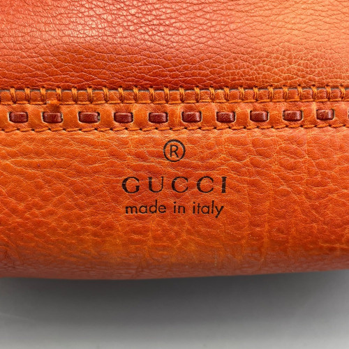 Gucci Bamboo Dome Calfskin Orange