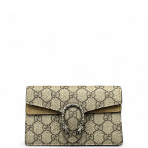 Gucci Super Mini Dionysus GG Supreme Monogram Camel