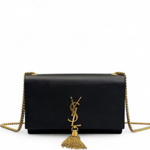 Yves Saint Laurent Small Kate Crossbody Bag Calfskin Black Yves Saint Laurent Small Kate Crossbody Bag Calfskin Black