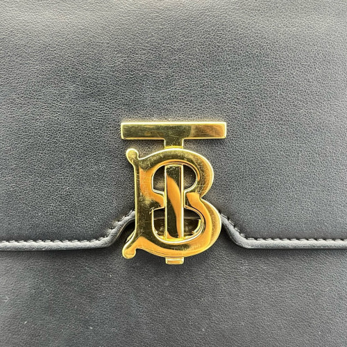 Burberry Phone Holder Calfskin Black