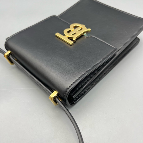 Burberry Phone Holder Calfskin Black