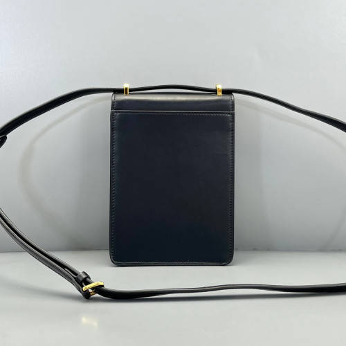 Burberry Phone Holder Calfskin Black