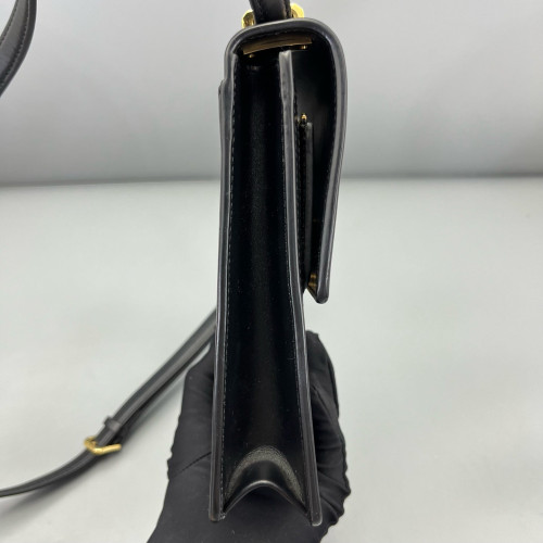 Burberry Phone Holder Calfskin Black