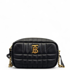 Burberry Mini Lola Crossbody Bag Calfskin Black Burberry Mini Lola Crossbody Bag Calfskin Black