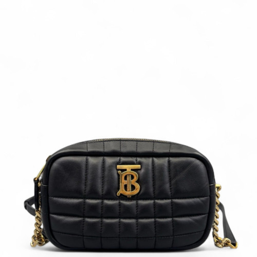 Burberry Mini Lola Crossbody Bag Calfskin Black