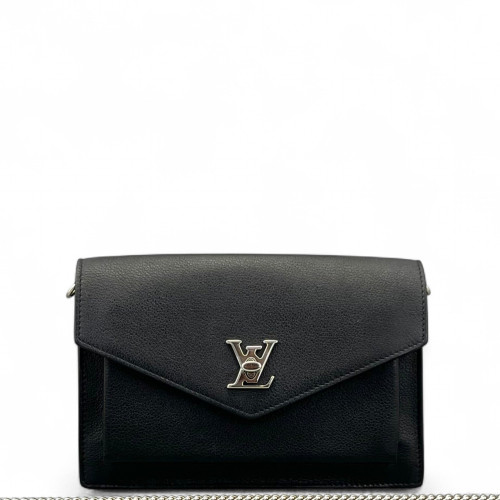 Louis Vuitton Mylockme Chain Pochette Calfskin Black