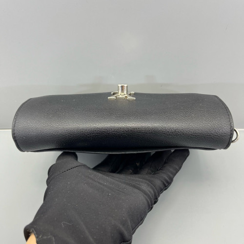 Louis Vuitton Mylockme Chain Pochette Calfskin Black